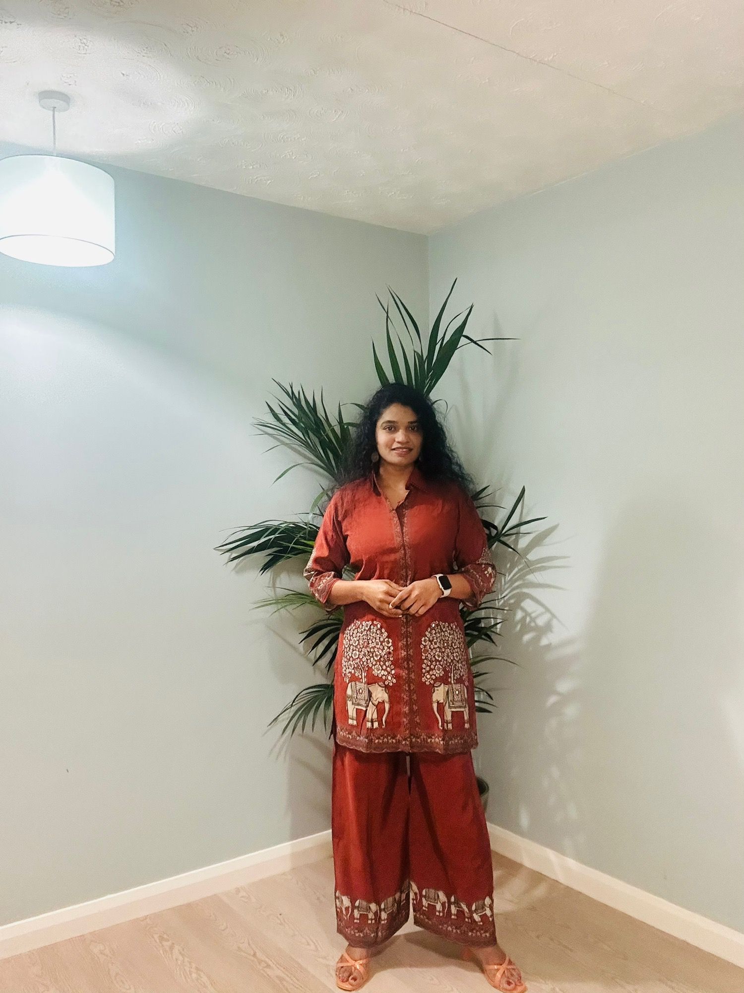 Rustic Earth Folk Printed Co-ord Set