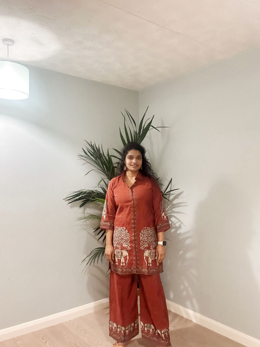 Rustic Earth Folk Printed Co-ord Set