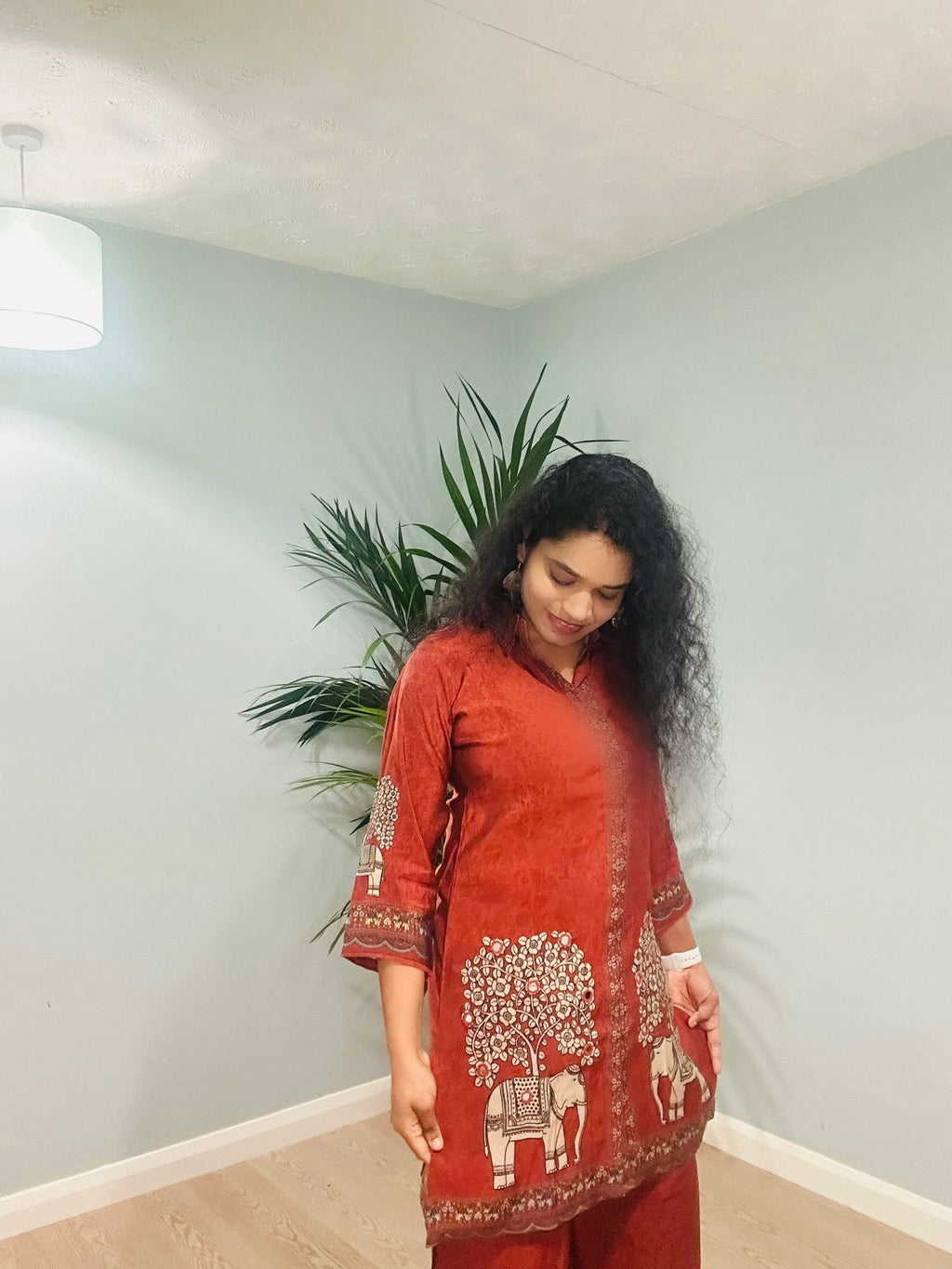 Rustic Earth Folk Printed Co-ord Set