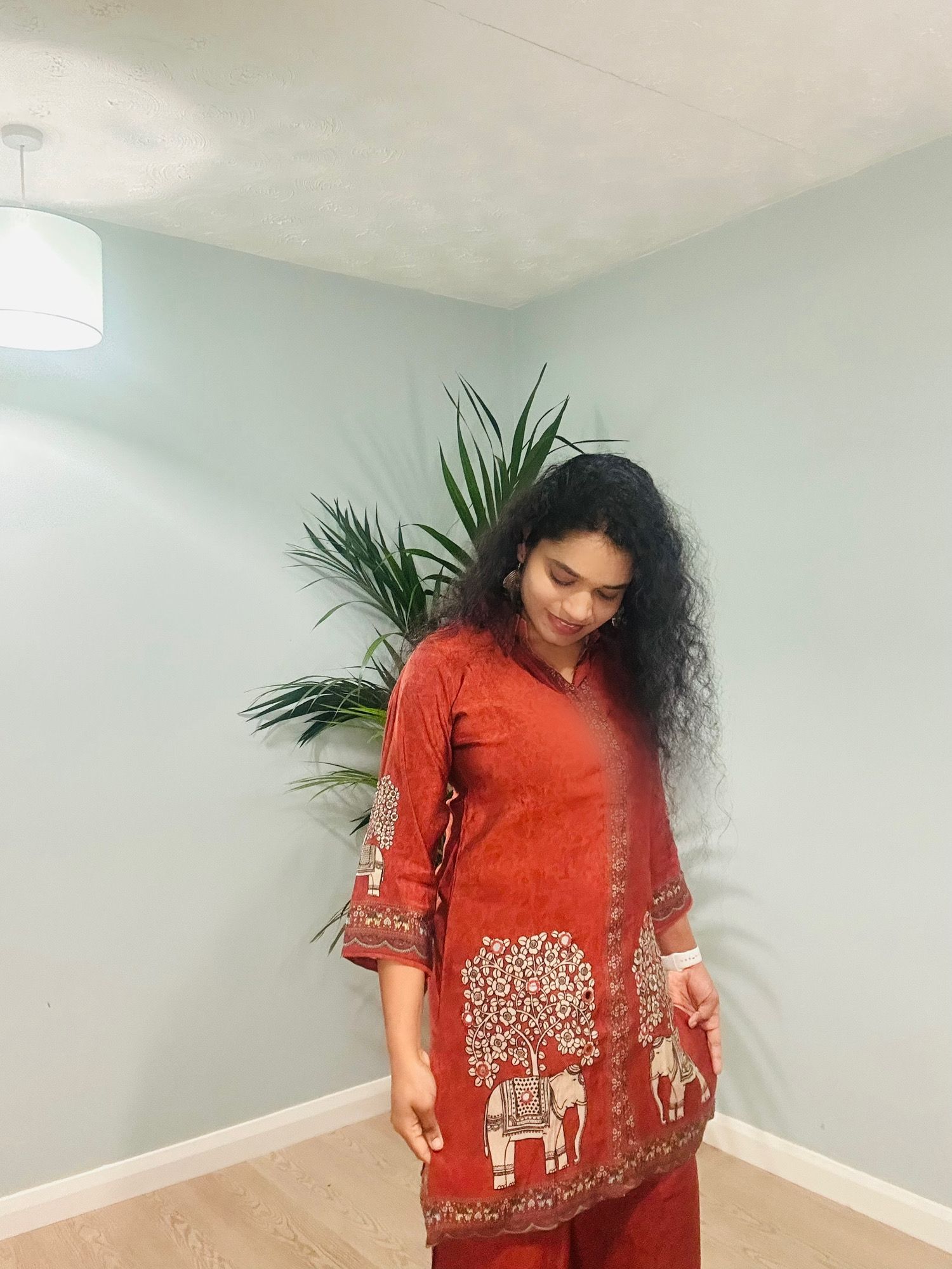 Rustic Earth Folk Printed Co-ord Set